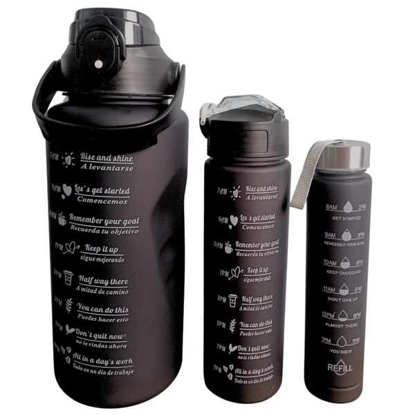 Botella de agua deportiva , Tomatodos set trio